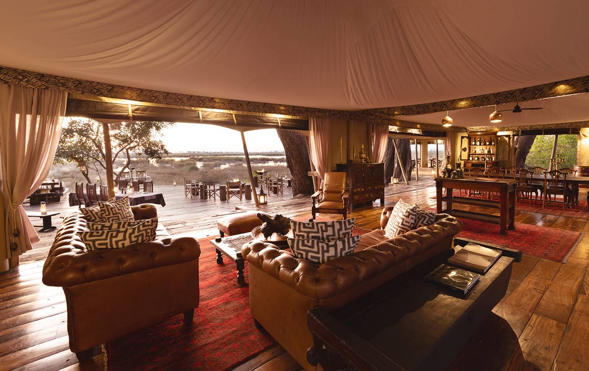 Main lounge at Zarafa Camp