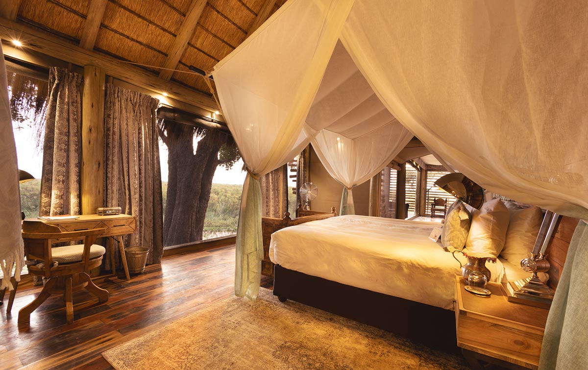 Bedroom at Sitatunga Private Island 