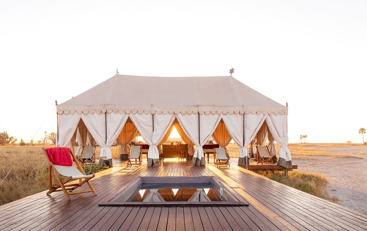 Pool pavillion at San Camp